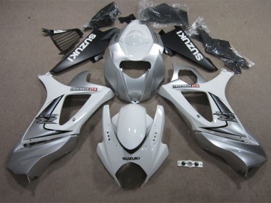 Blanco Plata Carenado Moto GSXR 1000 K7 07-08