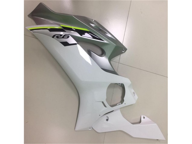 Blanco Plata Carenado Moto R6 17-23 Blanco Plata Carenado Moto R6 17-23