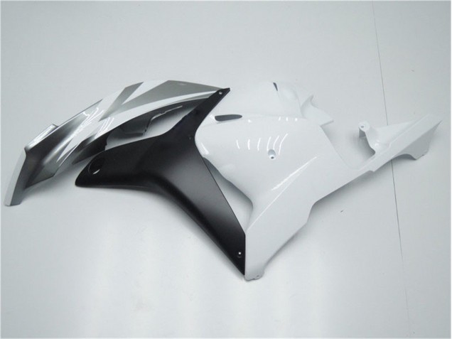 Blanco Plata Negro Carenado Moto CBR 600 RR 09-12 Blanco Plata Negro Carenado Moto CBR 600 RR 09-12