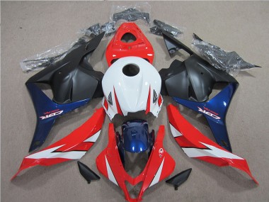 Blanco Rojo Azul Carenado Moto CBR 600 RR 09-12