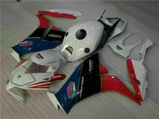 Blanco Rojo Carenado Moto CBR 1000 RR 12-16 Blanco Rojo Carenado Moto CBR 1000 RR 12-16