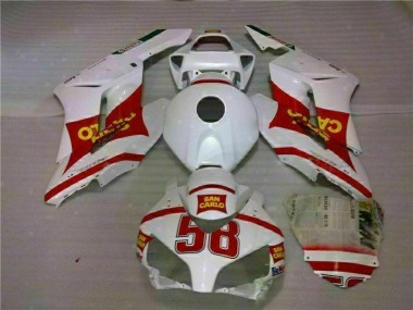 Blanco Rojo Kits Completo Carenado Moto ABS CBR 1000 RR 04-05