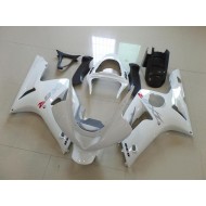 Blanco con Plata Calcomanías Carenado Moto ZX6R 03-04