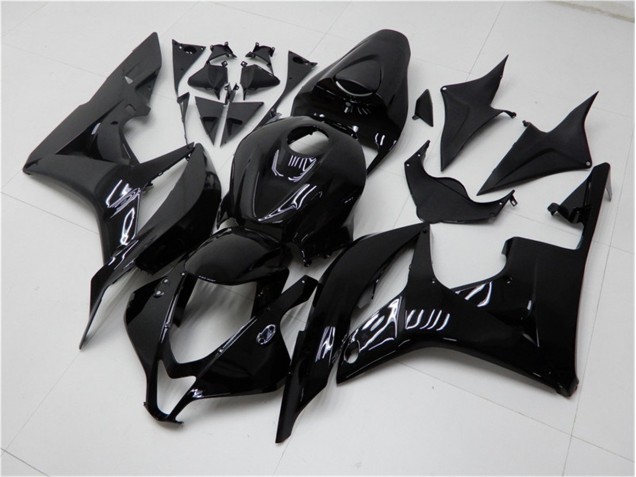 Brillante Negro Carenado Moto CBR 600 RR 07-08 Brillante Negro Carenado Moto CBR 600 RR 07-08