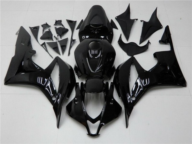 Brillante Negro Carenado Moto CBR 600 RR 07-08 Brillante Negro Carenado Moto CBR 600 RR 07-08
