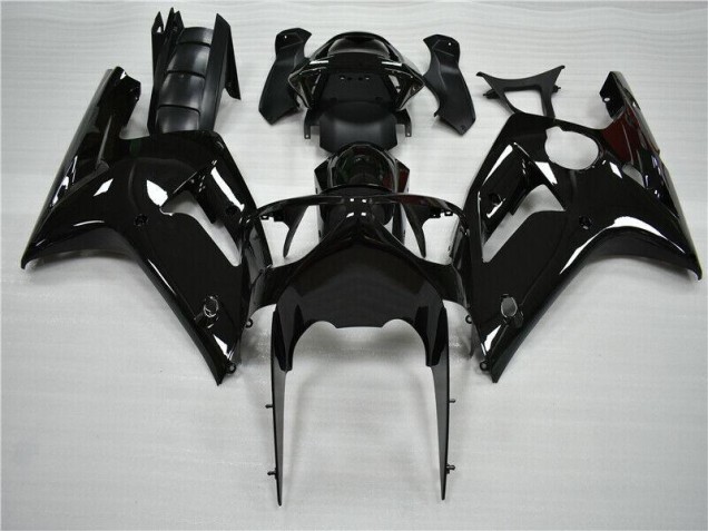 Brillante Negro Carenado Moto ZX6R 03-04 Brillante Negro Carenado Moto ZX6R 03-04