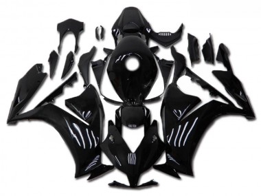 Brillante Negro Carenado & Plástico Moto CBR 1000 RR 12-16