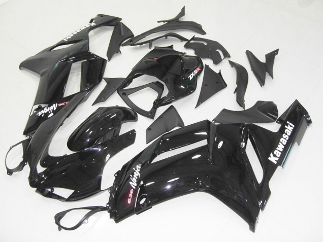 Brillante Negro Kits Completo Carenado Moto ZX6R 07-08 Brillante Negro Kits Completo Carenado Moto ZX6R 07-08