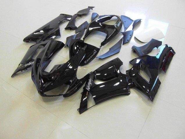 Brillante Negro Plata Calcomanías Carenado Moto ZX6R 05-06 Brillante Negro Plata Calcomanías Carenado Moto ZX6R 05-06