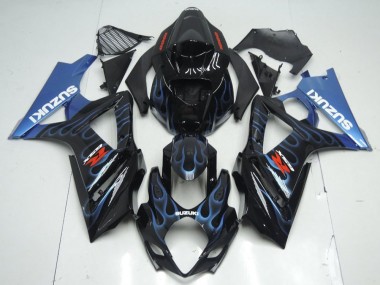 Llama azul negra Carenado Moto GSXR 1000 K7 07-08
