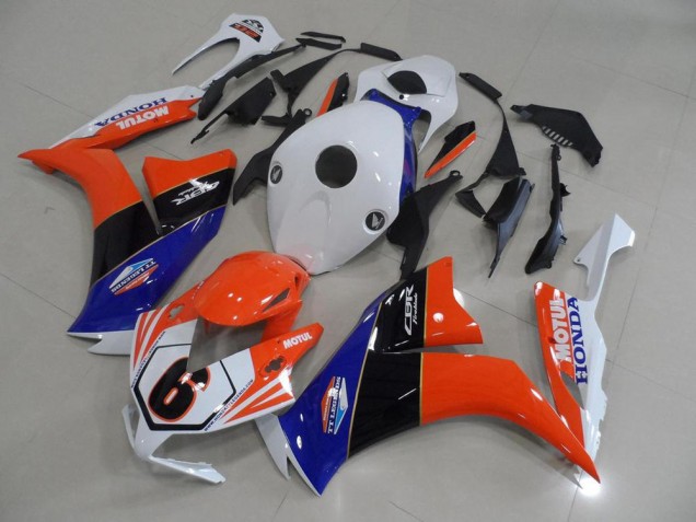 Naranja Blanco TT Legend Carenado Moto CBR 1000 RR 12-16 Naranja Blanco TT Legend Carenado Moto CBR 1000 RR 12-16