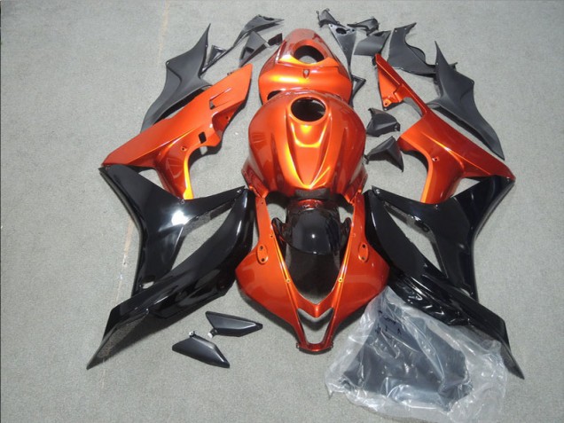 Naranja Negro Carenado Moto CBR 600 RR 07-08 Naranja Negro Carenado Moto CBR 600 RR 07-08