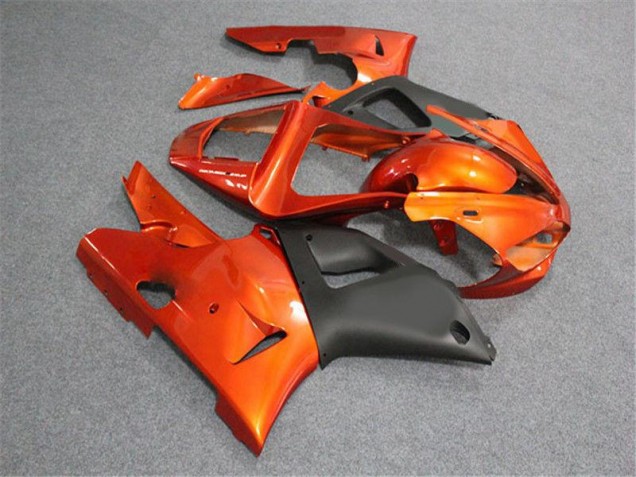 Naranja Negro Carenado Moto R1 00-01