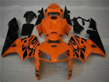 Naranja Negro Kits Carenado Moto CBR 600 RR 05-06