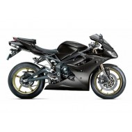 Negro ABS Moto Plástica Daytona 675 Triple 09-12