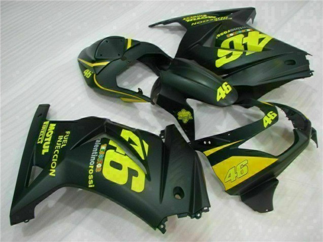 Negro Amarillo 46 Carenado Moto EX250 08-12 Negro Amarillo 46 Carenado Moto EX250 08-12