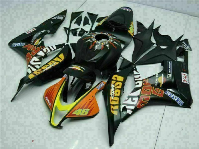 Negro Amarillo Repsol 46 Carenado Moto CBR 600 RR 07-08
