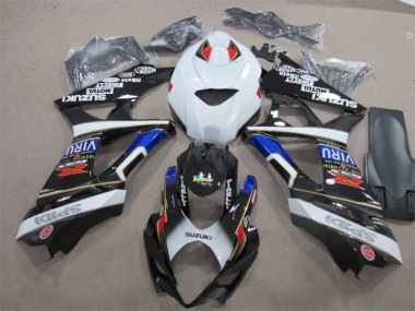 Negro Blanco Azul Inyección Kit Carenado Moto GSXR 1000 K7 07-08