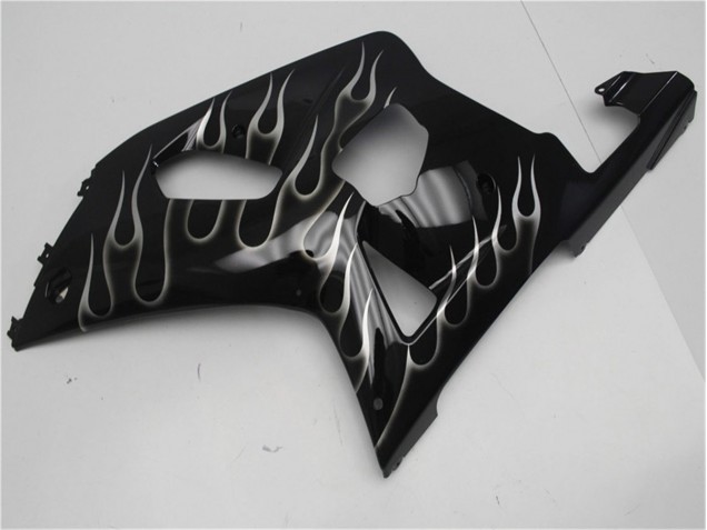 Negro Blanco Llama Carenado Moto GSXR 600 / 750 K1 K2 K3 01-03 Negro Blanco Llama Carenado Moto GSXR 600 / 750 K1 K2 K3 01-03