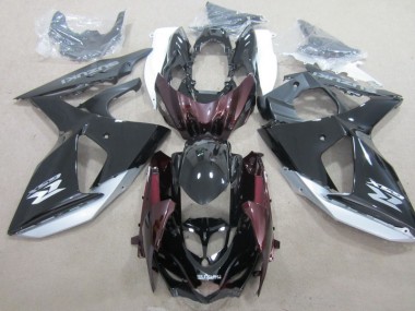 Negro Inyección Kit Carenado Moto GSXR 1000 K9 09-16