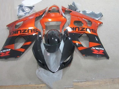 Negro Naranja Carenado Moto GSXR 1000 K3 03-04