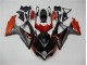 Negro Naranja Gris Carenado Moto GSXR 600 / 750 K8 08-10 Negro Naranja Gris Carenado Moto GSXR 600 / 750 K8 08-10