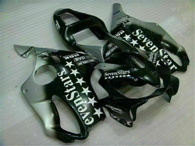 Negro Plata SevenStarss Carenado Moto CBR 600 F4i 01-03 Negro Plata SevenStarss Carenado Moto CBR 600 F4i 01-03