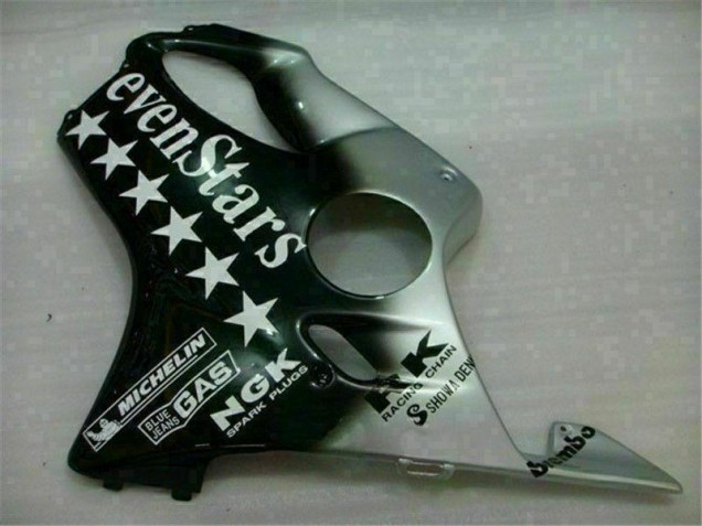 Negro Plata SevenStarss Carenado Moto CBR 600 F4i 01-03 Negro Plata SevenStarss Carenado Moto CBR 600 F4i 01-03