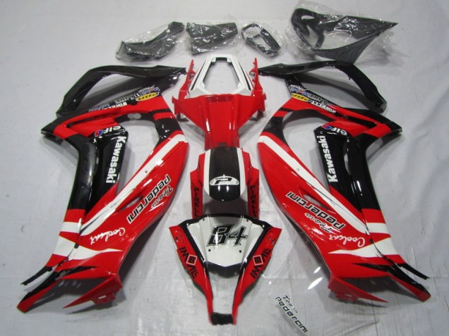 Negro Rojo 84 Carenado Moto ZX10R 11-15 Negro Rojo 84 Carenado Moto ZX10R 11-15