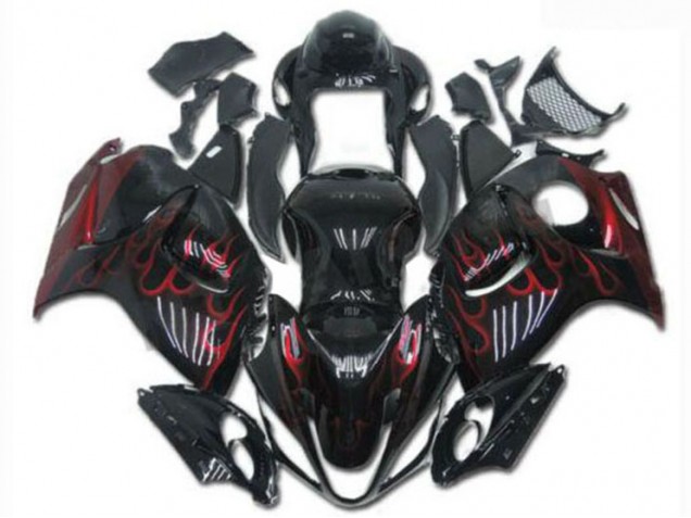 Negro Rojo ABS Kits Carenado Moto GSXR 1300 Hayabusa 08-19 Negro Rojo ABS Kits Carenado Moto GSXR 1300 Hayabusa 08-19