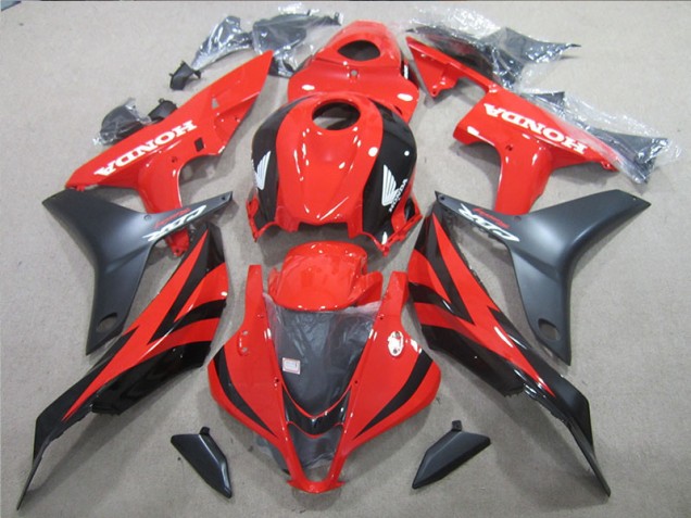 Negro Rojo ABS Moto Plástico CBR 600 RR 07-08 Negro Rojo ABS Moto Plástico CBR 600 RR 07-08