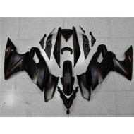 Negro Rojo Carenado Moto EX650 09-11