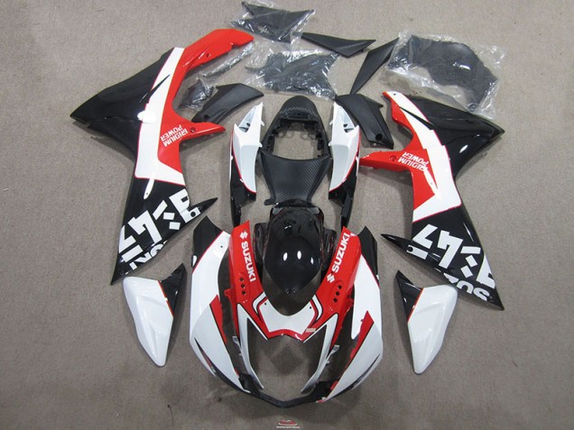 Negro Rojo Carenado Moto GSXR 750 K11 11-21 Negro Rojo Carenado Moto GSXR 750 K11 11-21