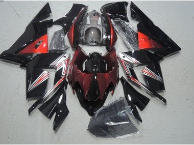 Negro Rojo Carenado Moto ZX10R 03-05