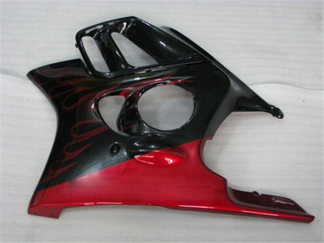 Negro Rojo Llama ABS Moto Plástico CBR 600 F3 95-98
