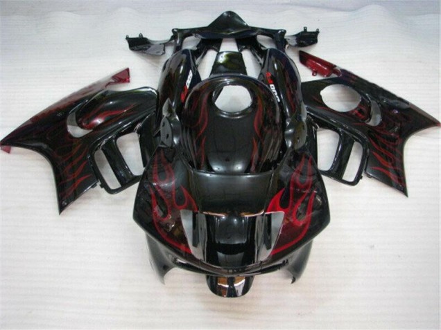 Negro Rojo Llama ABS Moto Plástico CBR 600 F3 95-98