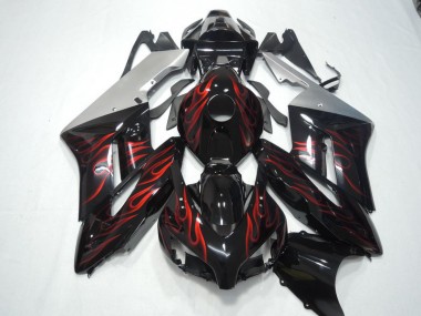 Negro Rojo Llama Kit Carenado Moto CBR 1000 RR 04-05