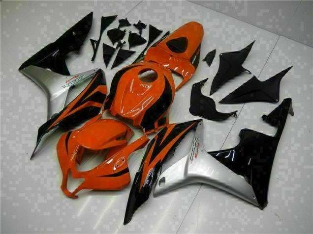 Negro Rojo Plata Carenado Moto CBR 600 RR 07-08 Negro Rojo Plata Carenado Moto CBR 600 RR 07-08