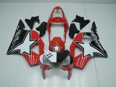 Negro Rojo Star Carenado Moto CBR 900 RR 954 02-03