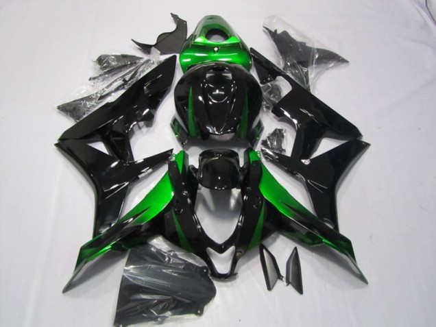 Negro Verde Kits Completo Carenado Moto CBR 600 RR 07-08 Negro Verde Kits Completo Carenado Moto CBR 600 RR 07-08