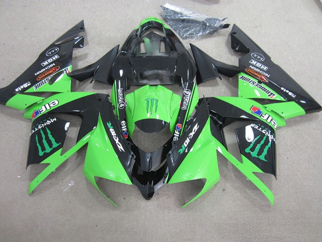 Negro Verde Monster Carenado Moto ZX10R 03-05 Negro Verde Monster Carenado Moto ZX10R 03-05