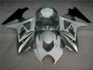 Plata Blanco Carenado Moto GSXR 1000 K7 07-08