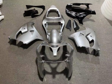 Plata Brillante Negro Carenado & Plástico Moto ZX9R 02-03