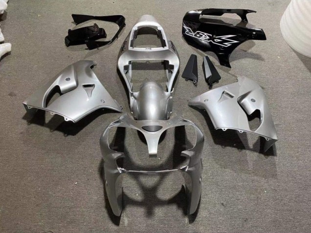 Plata Brillante Negro Carenado & Plástico Moto ZX9R 02-03 Plata Brillante Negro Carenado & Plástico Moto ZX9R 02-03