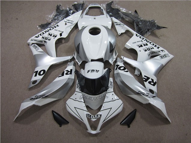 Plata Repsol Carenado Moto CBR 600 RR 07-08 Plata Repsol Carenado Moto CBR 600 RR 07-08
