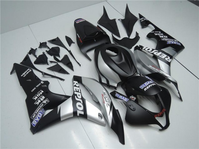 Plata Repsol Negro Carenado Moto CBR 600 RR 07-08 Plata Repsol Negro Carenado Moto CBR 600 RR 07-08