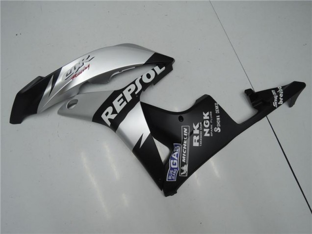 Plata Repsol Negro Carenado Moto CBR 600 RR 07-08 Plata Repsol Negro Carenado Moto CBR 600 RR 07-08