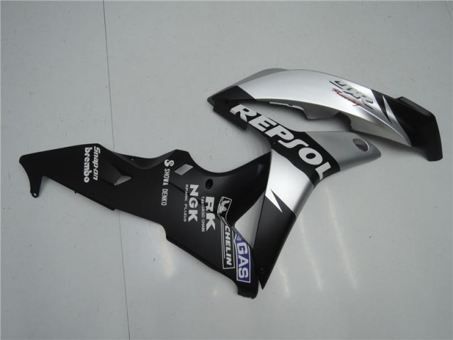 Plata Repsol Negro Carenado Moto CBR 600 RR 07-08 Plata Repsol Negro Carenado Moto CBR 600 RR 07-08