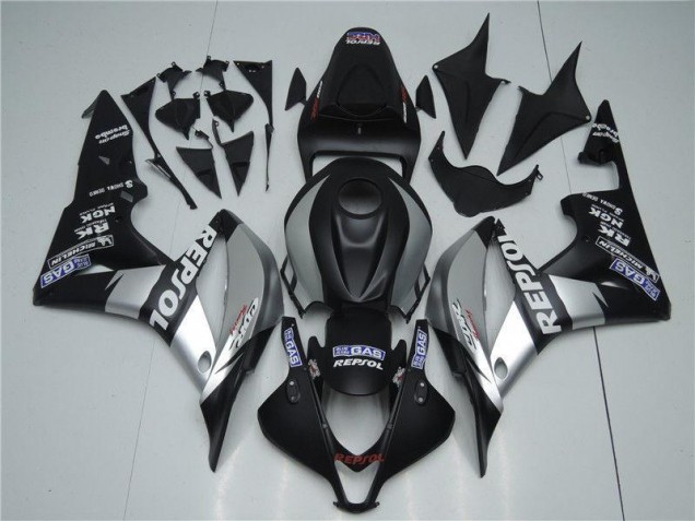 Plata Repsol Negro Carenado Moto CBR 600 RR 07-08 Plata Repsol Negro Carenado Moto CBR 600 RR 07-08