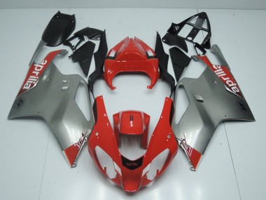 Plata & Rojo Carenado Moto RSV 1000 03-06